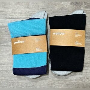 Wellow Wide Calf Compression Socks
